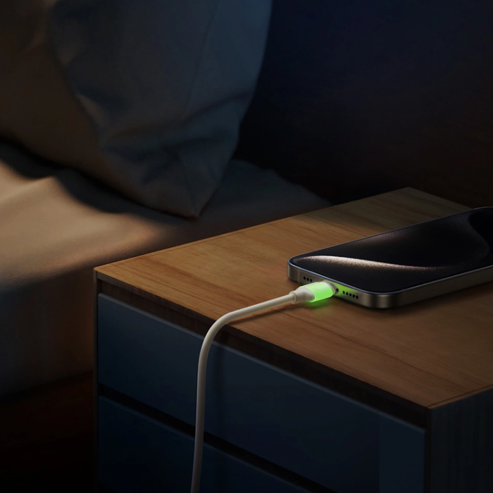 Joyroom - Joyroom USB-C Till USB-C Kabel 60W 2m - Beige