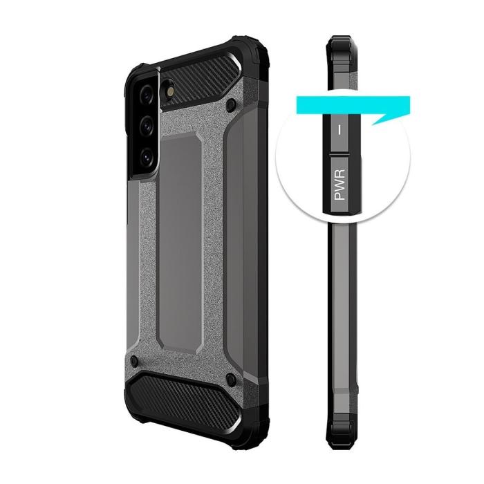 Ruhtel - Hybrid Armor Skal Galaxy S22 Plus - Svart