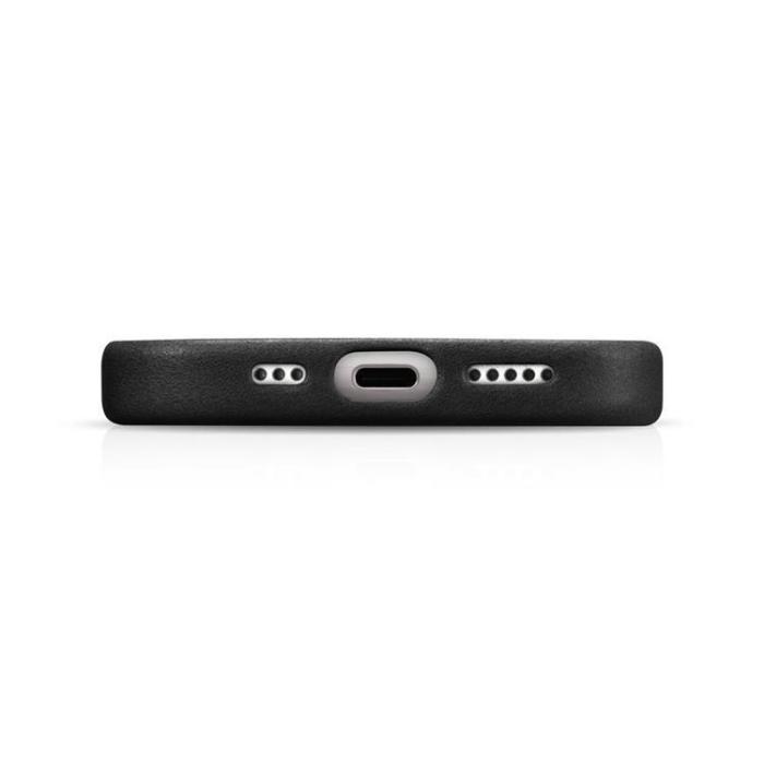 UTGATT1 - iCarer iPhone 15 Pro Mobilskal Magsafe Äkta Läder - Svart