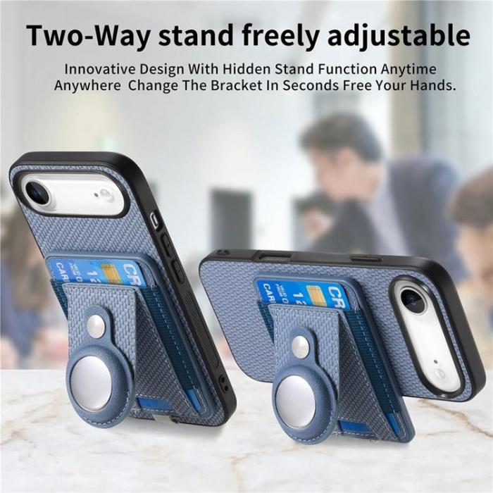 A-One Brand - iPhone Air Mobilskal Detachable korthållare - Blå