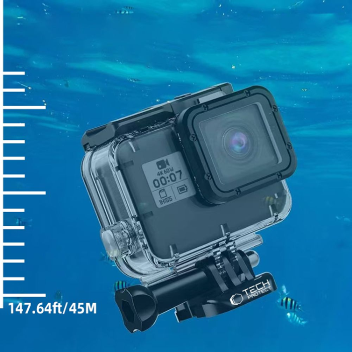 Tech-Protect - Tech-Protect GoPro Hero 5/6/7 Vattentät Fodral GA200 - Clear