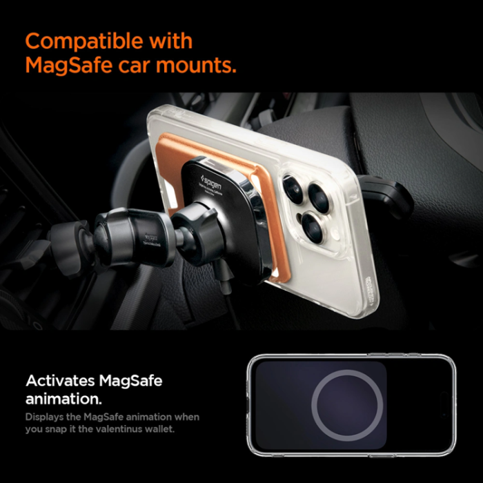 Spigen - Spigen Valentinus Magsafe Universal Magnetic Korthållare Magfit Plus - Orange