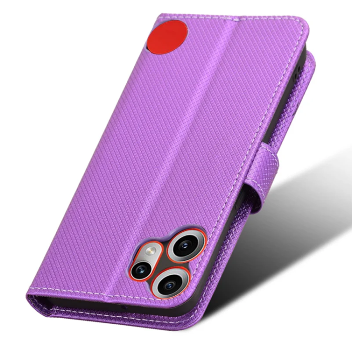 A-One Brand - Nothing CMF Phone 2 Pro Plånboksfodral Diamond Läder - Lila