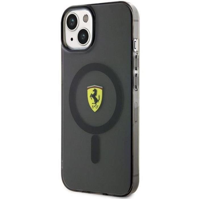 Ferrari - Ferrari iPhone 14 Mobilskal Magsafe Translucent - Svart