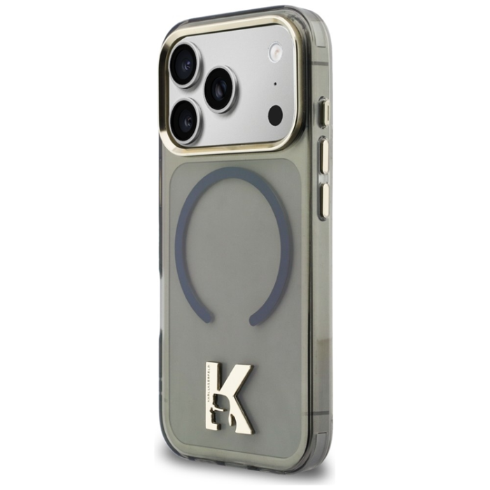 KARL LAGERFELD - Karl Lagerfeld iPhone 17 Pro Max Mobilskal Magsafe IML K Head Logo - Svart