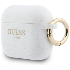 Guess - Guess AirPods Pro 3 Skal Silicone Glitter Ring