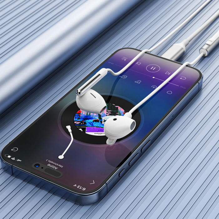 Acefast - Acefast L3 In-Ear USB-C Hörlurar med Mikrofon - Vit