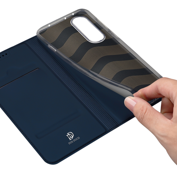 Dux Ducis - Dux Ducis OnePlus Nord 5 Plånboksfodral Skin Pro Läder - Blå
