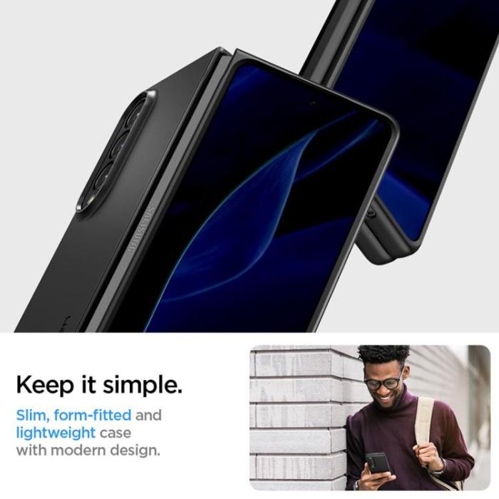UTGATT - Spigen Galaxy Z Fold 4 Skal Air Skin - Svart