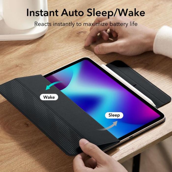 UTGATT1 - ESR iPad Pro 12.9 (2022/2021/2020) Fodral Rebound Magnetic - Rugged Svart