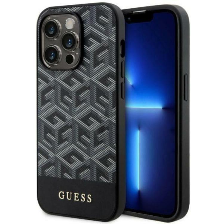 Guess Mobilskal till iPhone 14 Pro Max MagSafe GCube Stripes - Svart | 2353 | AlltMobil