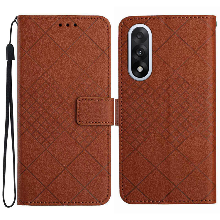 OnePlus Nord 5 Plånboksfodral Litchi Imprint - Brun | 2353 | AlltMobil