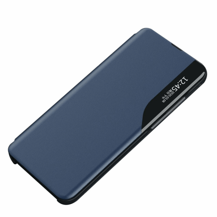 OEM - Galaxy S25 Ultra Fodral Eco Läder View med Flap - Blå