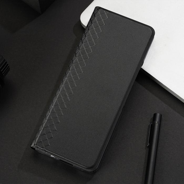 Dux Ducis - Dux Ducis Galaxy Z Fold 5 Plånboksfodral Bril Läder Flip - Svart