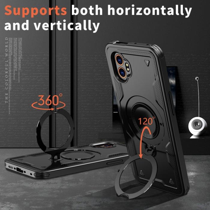 N/A - Mobilskal till Samsung Galaxy XCover7 Pro Plast Militärskydd - Svart