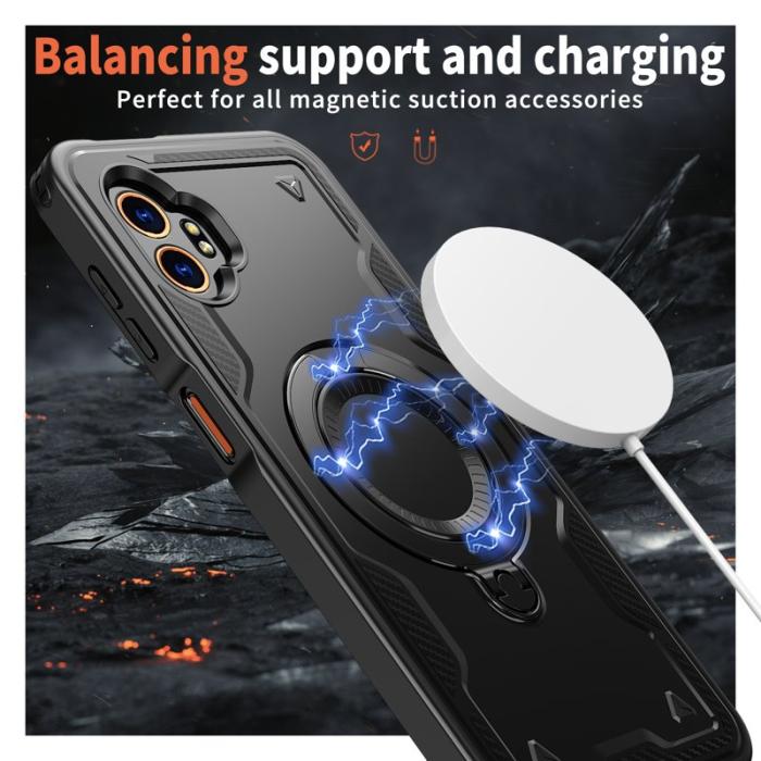 N/A - Mobilskal till Samsung Galaxy XCover7 Pro Plast Militärskydd - Svart