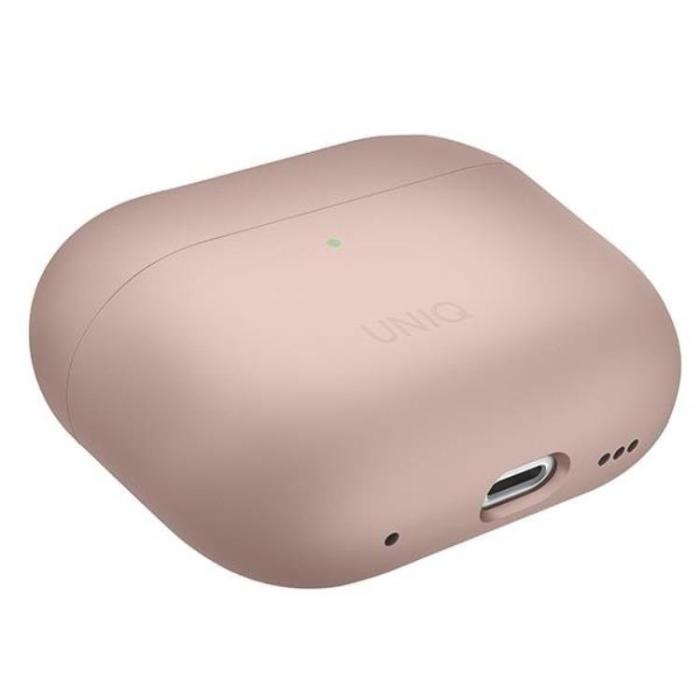 UNIQ - UNIQ AirPods Pro 2 Skal Lino Silikon - Blush Rosa
