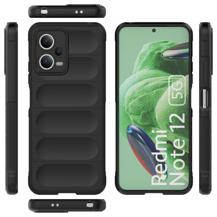 OEM - Xiaomi Redmi Note 12/Poco X5 Mobilskal Magic Shield - Svart
