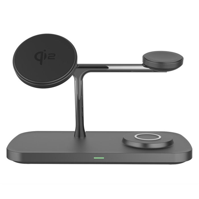 OEM - Qi2 MagSafe Trådlös Laddare iPhone, Apple Watch, Airpods T255 - Svart