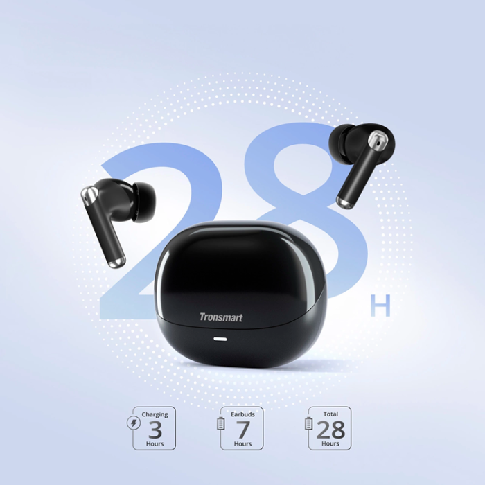 Tronsmart - Tronsmart In-Ear Hörlurar Trådlösa Bluetooth 5.3 ENC Soundi R4 - Svart