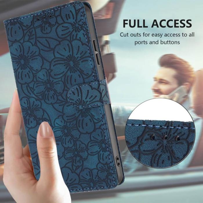 OEM - Samsung Galaxy A57 Plånboksfodral Konstläder Ställ Skydd - Blå