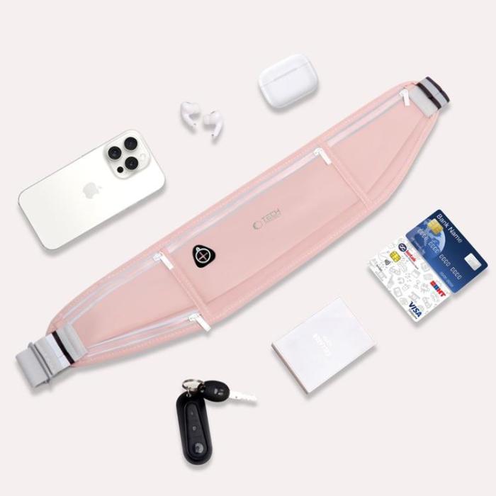 Tech-Protect - Tech-Protect M3 Universal Sport Midjeväska - Rosa