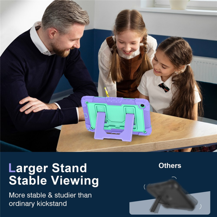 A-One Brand - Galaxy Tab A9 Plus Skal Kickstand Med Rem Anti Drop