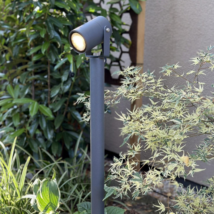 LightsOn - LightsOn Luna 65 Pollare/Trädgårdsspot 350 lm 5W 35° Grå