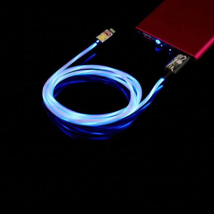 RICK&MORTY - Rick&Morty USB A Till Lightning Kabel (1.2m) Shock
