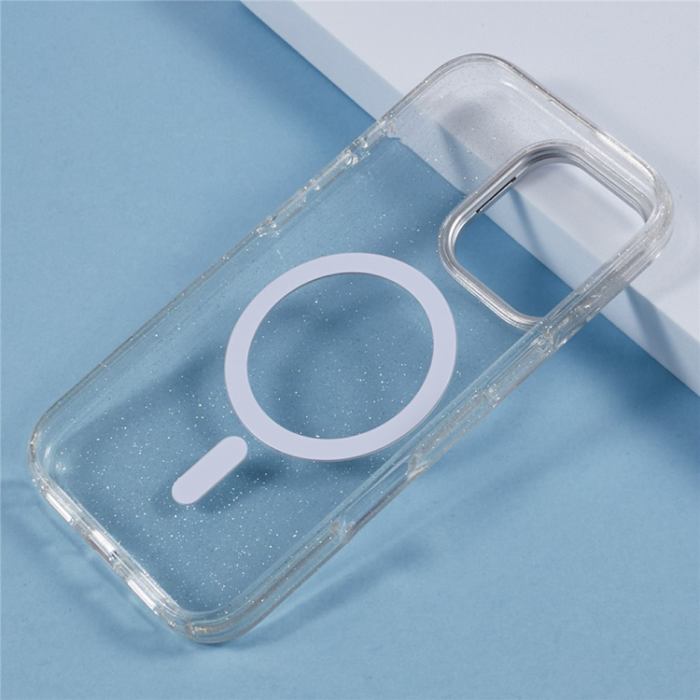 KIGC - KIGC iPhone 16 Pro Max Mobilskal MagSafe Epoxy Kickstand - Vit