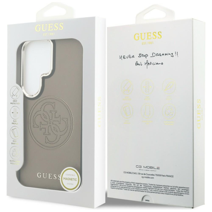 Guess - Guess Mobilskal För Galaxy S26 Ultra MagSafe Perforated Logo - Brun