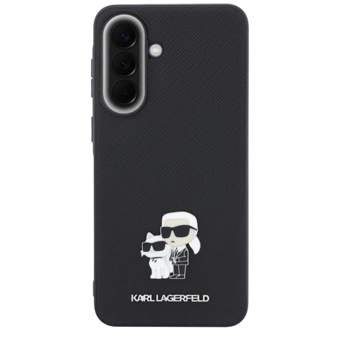 KARL LAGERFELD - Karl Lagerfeld Mobilskal För Galaxy A37 Saffiano w/ Karl&Choupette Metal Logo
