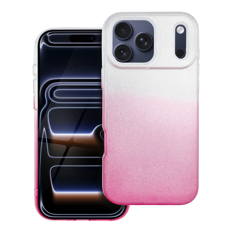 iPhone 17 Pro Max Mobilskal Shining - Transparent/Rosa | 2353 | AlltMobil