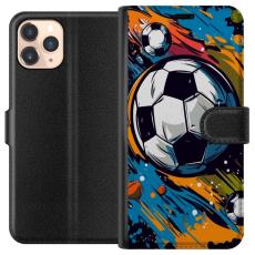 iSecrets - Plånboksfodral till Apple iPhone 11 Pro med Fotbollar