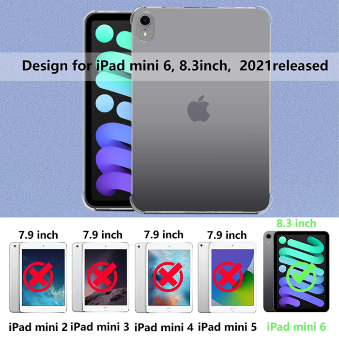 A-One Brand - iPad mini 6 (2021) Skal Slim Thin Soft TPU - Clear