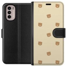 iSecrets - Pl&aring;nboksfodral till Motorola Moto G41 med Bj&ouml;rnm&ouml;nster