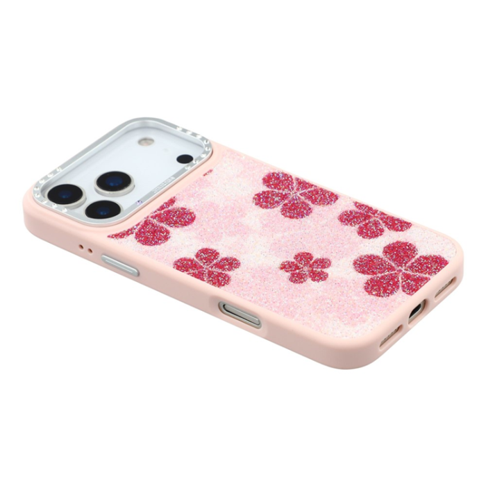 JAUCASE - JAUCASE iPhone 17 Pro MagSafe Mobilskal Flower - Rosa
