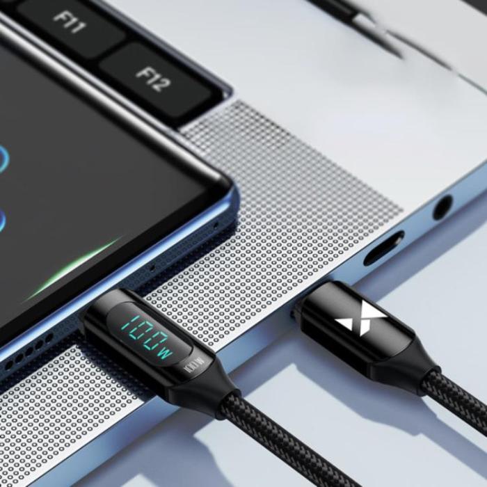 Wozinsky - Wozinsky USB-C till USB-C kabel 1m - Svart