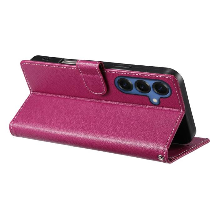OEM - Plånboksfodral för Samsung Galaxy S26 Plus Magnetiskt Konstläder - Rosa