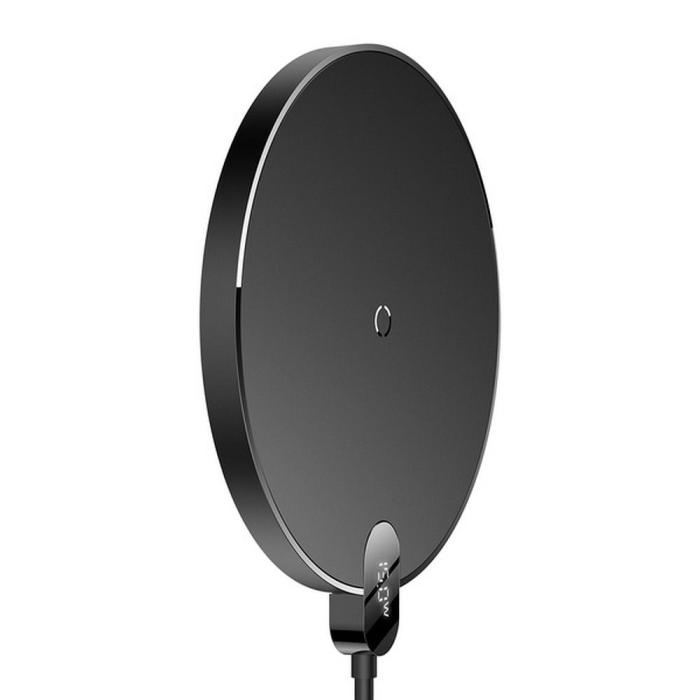 BASEUS - BASEUS trådlös laddare Digital LED Display Gen2 15W svart