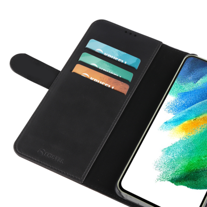 UTGATT1 - Samsung Plånboksfodral Galaxy S21 FE - Svart