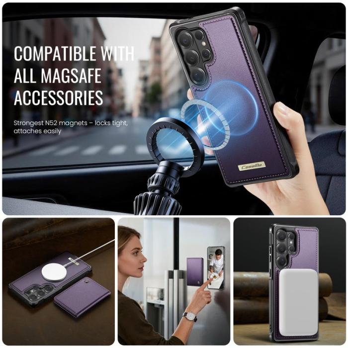 Caseme - CaseMe Mobilskal för Samsung Galaxy S26 Ultra Magnetiskt PC + TPU - Lila