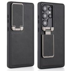 GKK - GKK Mobilskal f&ouml;r Samsung Galaxy S26 Ultra Kickstand TPU + PU - Svart