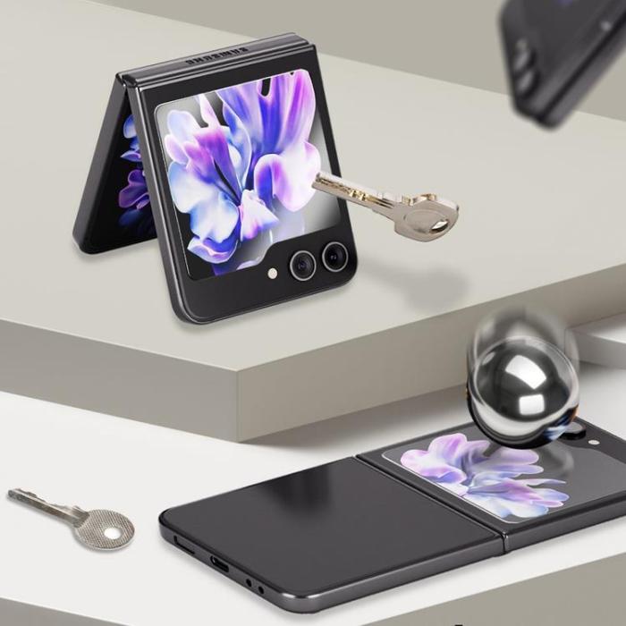 Whitestone - [2-Set] Whitestone Galaxy Z Flip 5 Härdat Glas Skärmskydd