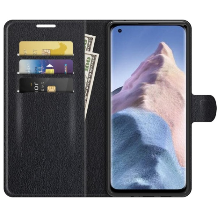 OEM - Xiaomi Mi 11 Ultra Plånboksfodral Folio Flip Kickstand - Svart