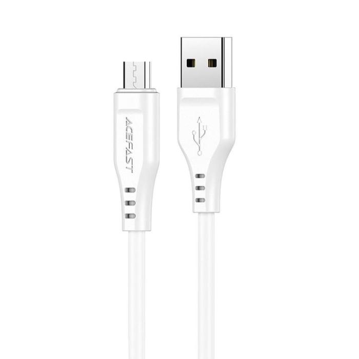 UTGATT1 - Acefast USB-A Till Micro USB Kabel 1.2m - Vit