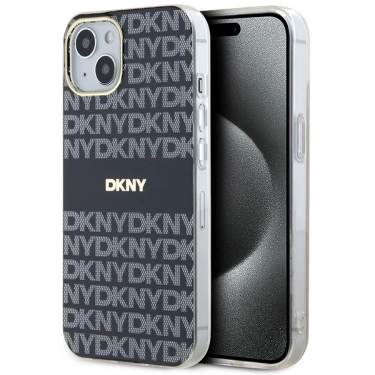 DKNY Mobilskal till iPhone 15/14/13 Magsafe IML Mono & Stripe - Svart | 2353 | AlltMobil