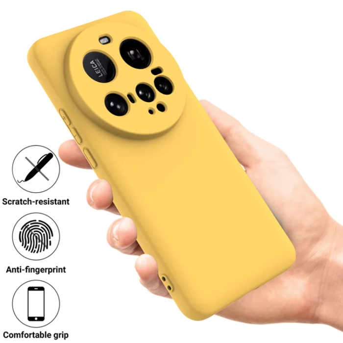 A-One Brand - Xiaomi 15 Ultra Mobilskal Liquid Silikon - Gul