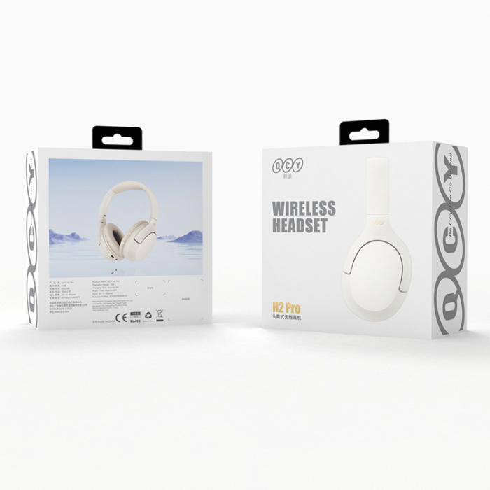 QCY - QCY Trådlös Hörlurar On-Ear H2 Pro - Vit