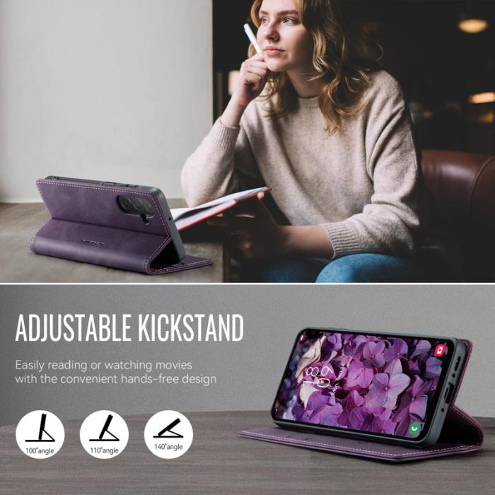 Caseme - CASEME 033 Mobilskal till Samsung Galaxy A17 5G/4G Lila RFID Blocking